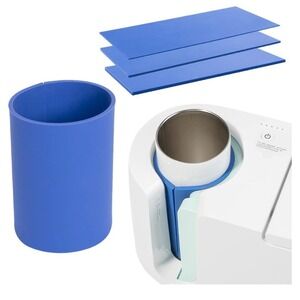 Silicone Sublimation Mug Tumbler Wrap Blue